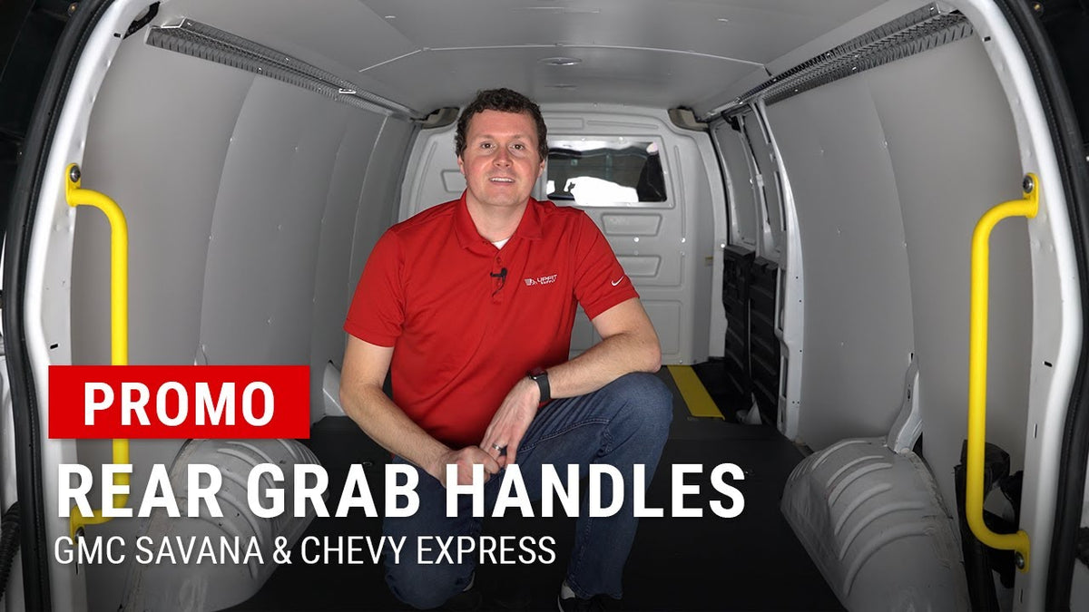 Improve entry safety with Legend Rear Grab Handles for GMC Savana & Chevy Express. Durable, high-vis, and easy to install.