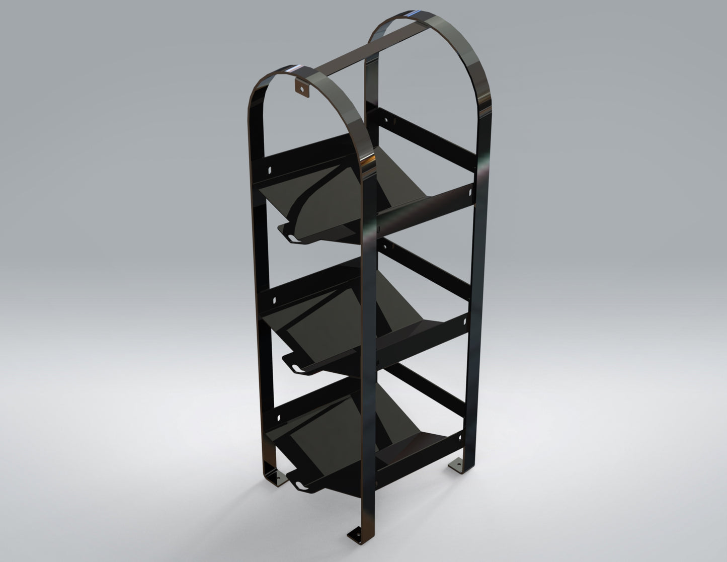 Masterack Refrigerant Tank Rack - 3 Tier - 13" W x 36" H x 12" D