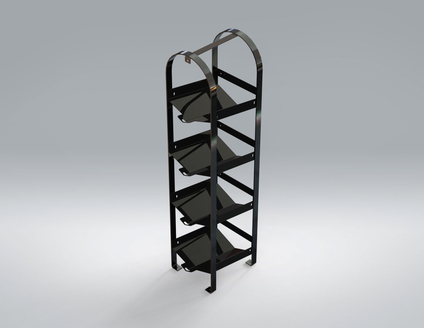 Masterack Refrigerant Tank Rack - 4 Tier - 13" W x 46" H x 12" D