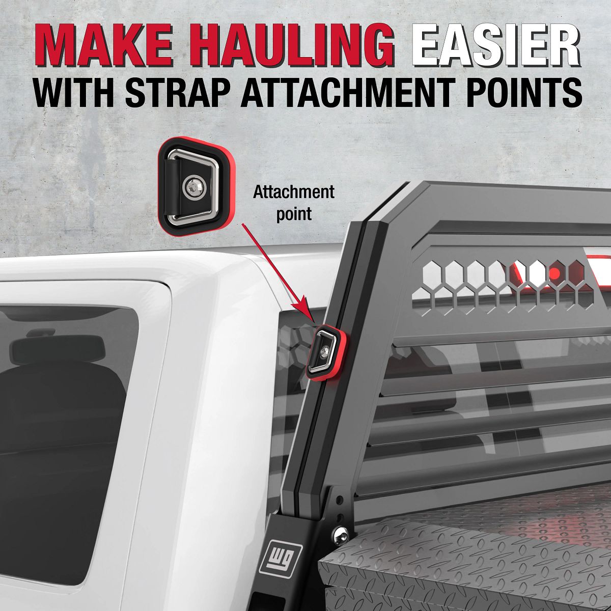 Weather Guard Headache Rack Attachment Point (2 Pack)