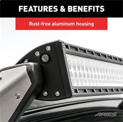 ARIES 50-in Double-Row LED Light Bar - 1501278