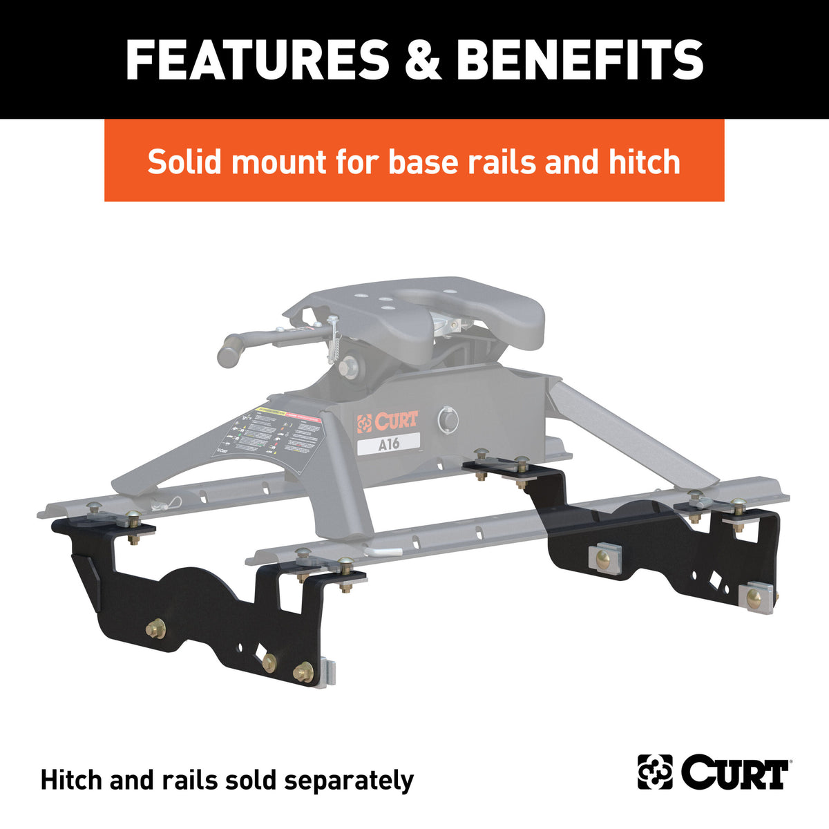CURT Custom 5th Wheel Brackets, Select Ford F-150 - 16911