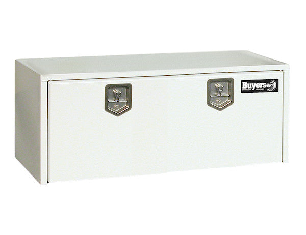Buyers Products 18x18x48-in White Steel Underbody Truck Box - 1702410
