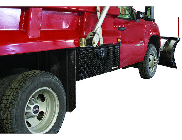 Buyers Products 36-in x 18-in x 18-in Black Steel Underbody Truck Box with Aluminum Door - 1702505