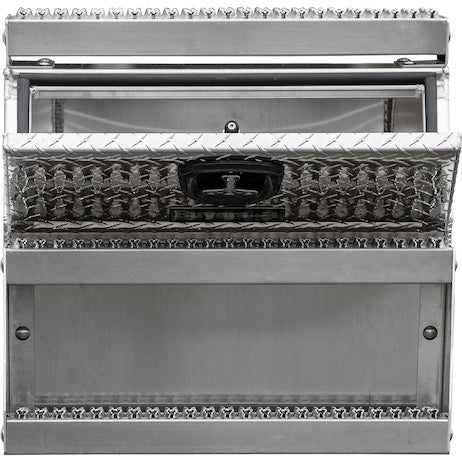 Buyers Products 24x28x24-in Heavy Duty Diamond Tread Aluminum Step Box - 1705182