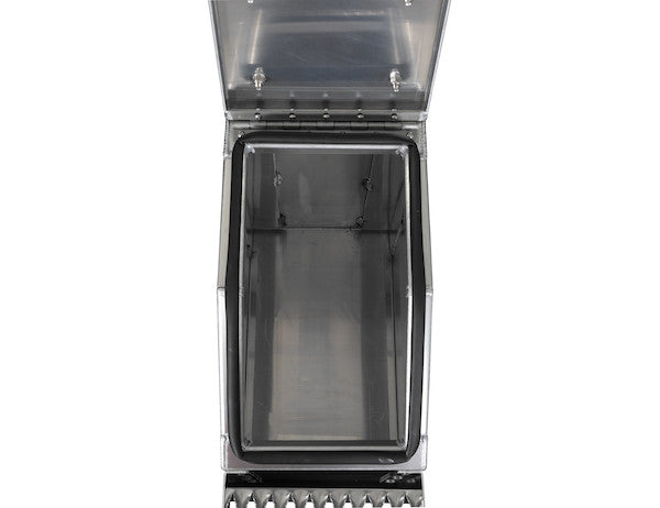 Buyers Products Heavy Duty Smooth Aluminum Wideopen Step Boxes for Semi Trucks - 12-In Width - 1705280