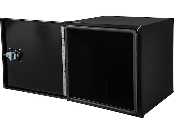 Buyers Products 24-in x 24-in x 24-in Pro Series Black Smooth Aluminum Underbody Truck Box with Barn Door - Single Barn Door - 1705931