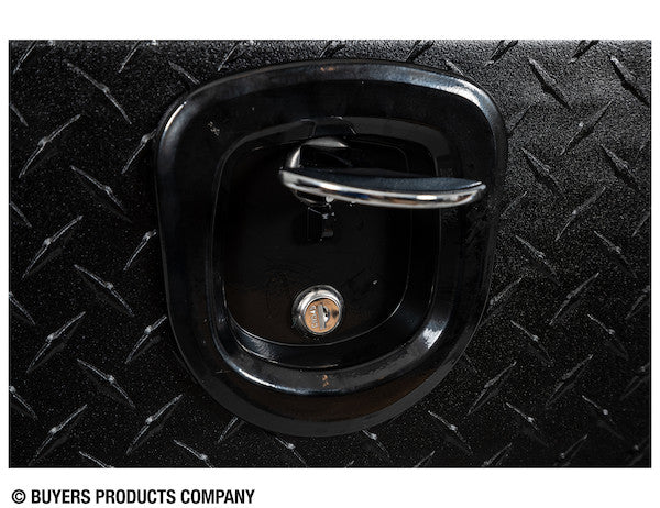 Buyers Products 48-in x 18-in x 18-in Textured Matte Black Diamond Tread Aluminum Underbody Truck Box - 1715110