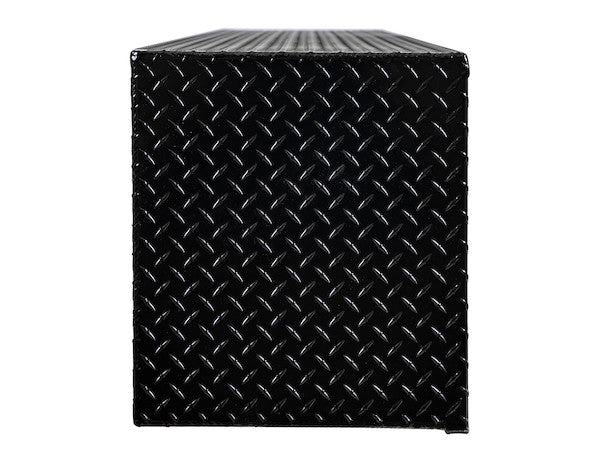 Buyers Products 96-in x 16-in x 13-in Gloss Black Diamond Tread Aluminum Topsider Truck Box - 1721561