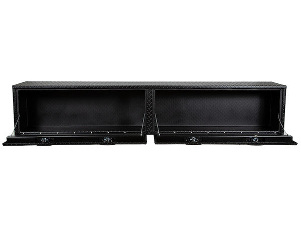 Buyers Products 96-in x 16-in x 13-in Textured Matte Black Diamond Tread Aluminum Topsider Truck Box - 1722561
