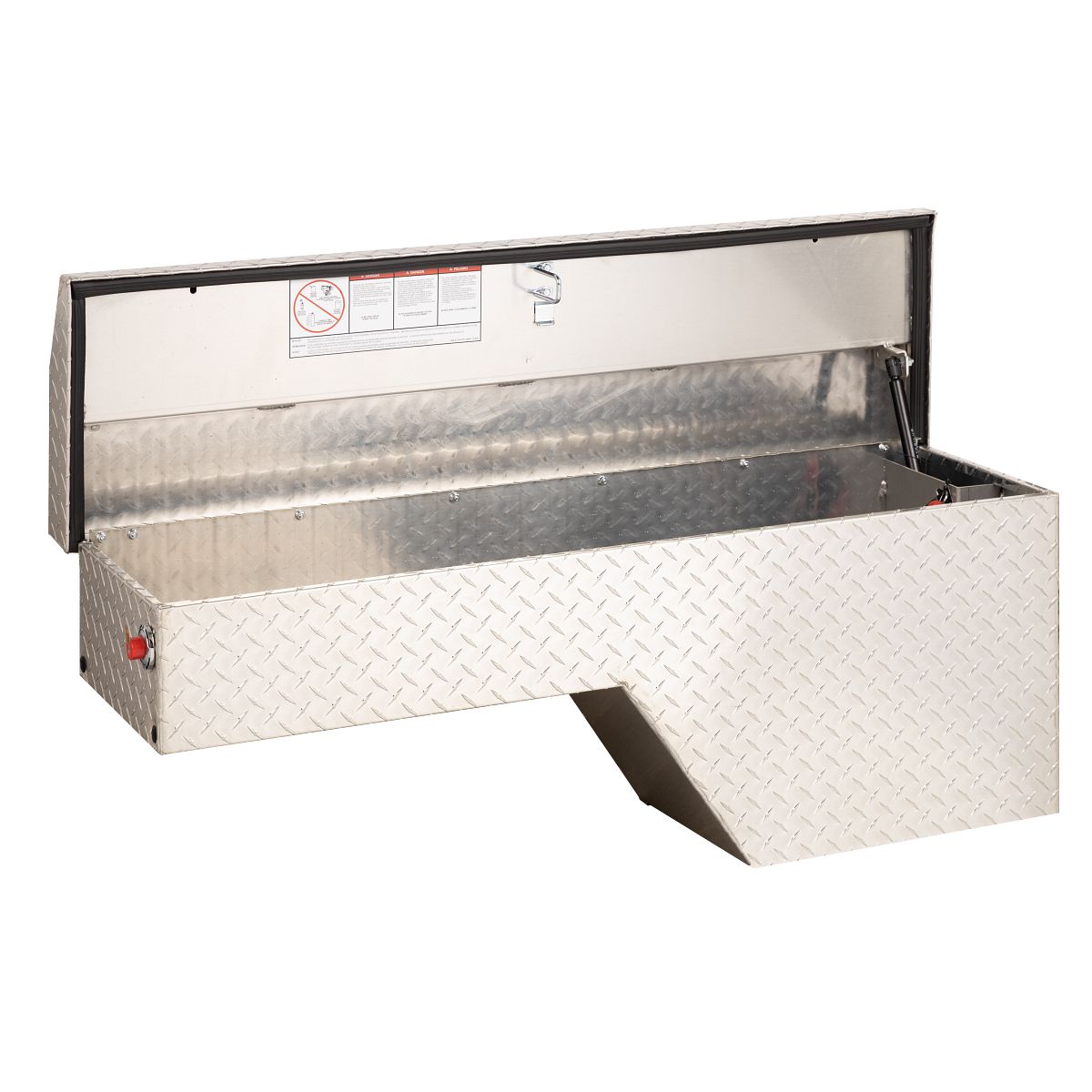 Weather Guard Wheel Well Truck Box - Passenger Side, Aluminum, 3.4 cu ft - 173-0-04