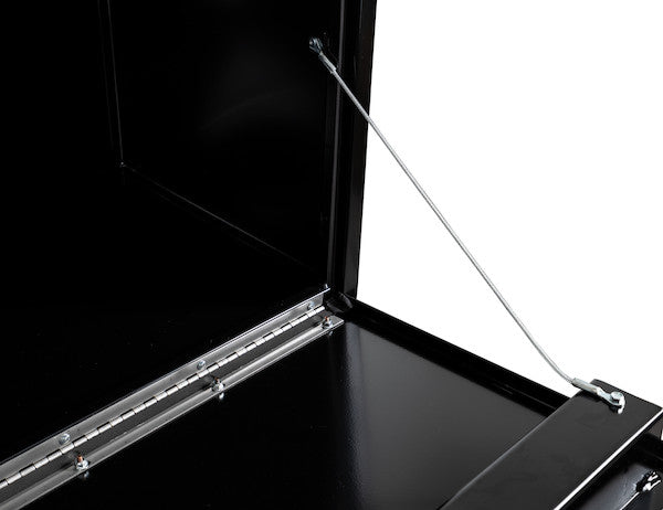 Buyers Products 60-in x 18-in x 18-in Black Steel Underbody Truck Box with 3-Point Latch - 1732315