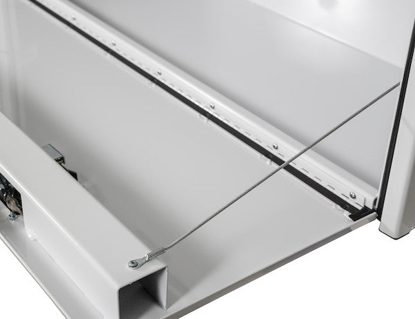 Buyers Products 88-in x 16-in x 13-in White Smooth Aluminum Topsider Truck Box - 1753156