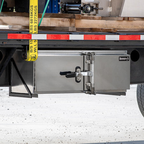 Buyers Products 72-in x 24-in x 24-in Smooth Aluminum Underbody Truck Tool Box - Double Barn Door, Cam Lock Hardware - 1762648