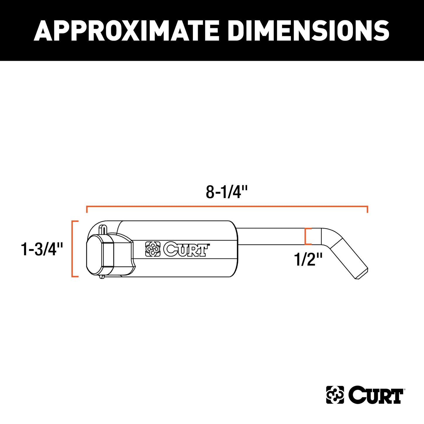 CURT 5th Wheel Hitch Lock (1/2" Diameter Pin) - 23256