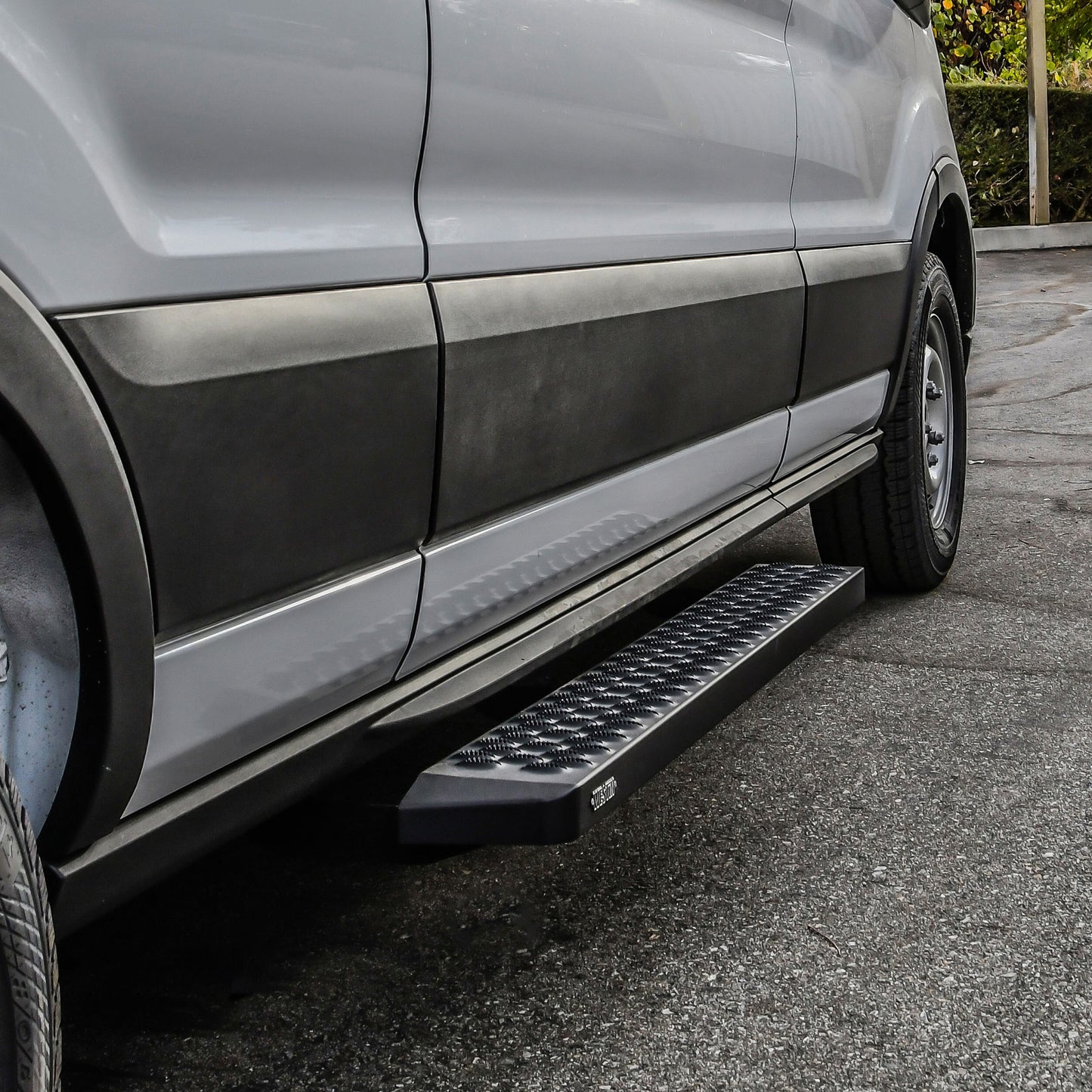 Westin Grate Step 6.25" x 54" Passenger-Side Sliding Door Running Board for Ford Transit