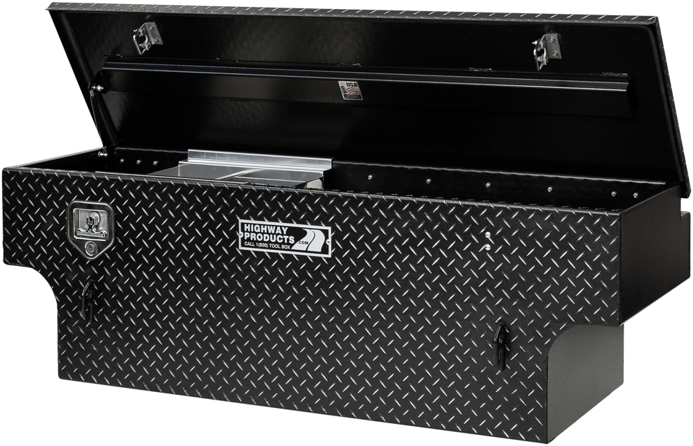Highway Products 60 x 19.5 x 21-in. 5th Wheel Tool Box with Leopard Lid, Leopard Base - 3022-004-BK62S