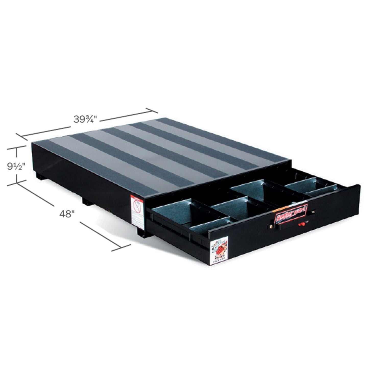 Weather Guard Pack Rat Drawer Unit - 48in X 40in X 9.5in - Black - 305-5