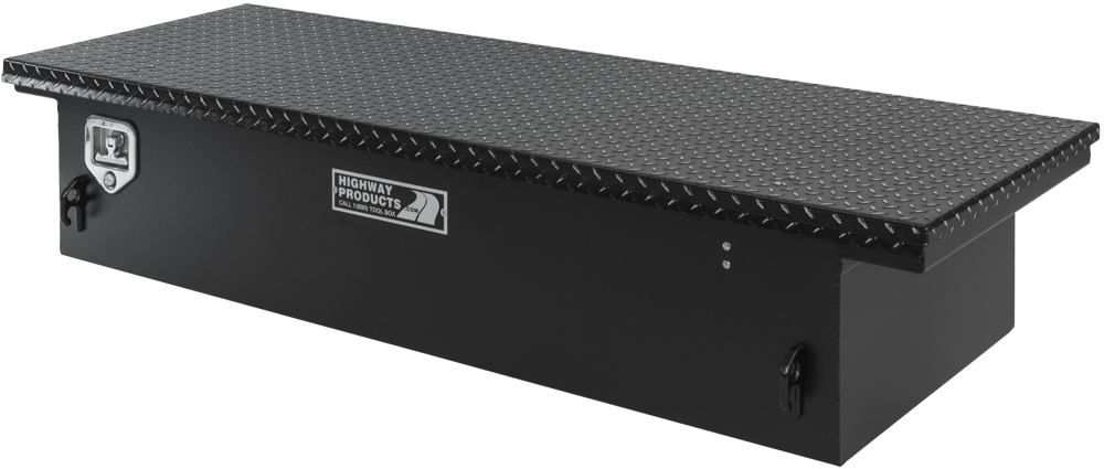 Highway Products 70 x 13.5 x 23-in. Low Profile Tool Box with Smooth Black Base, Leopard Lid - 3322-004-BK62S
