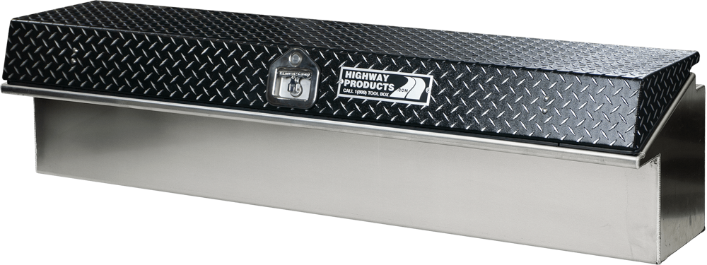 Highway Products 65 x 16 x 16-in. Low Side Tool Box with Smooth Aluminum Base, Leopard Lid - 3712-003-BK62S