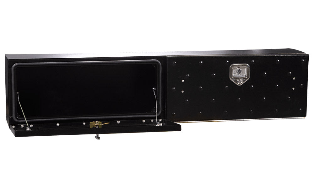 Highway Products 65 x 16 x 13-in. High Side Tool Box with Gladiator Door, Smooth Black Base - 3813-006-BK62