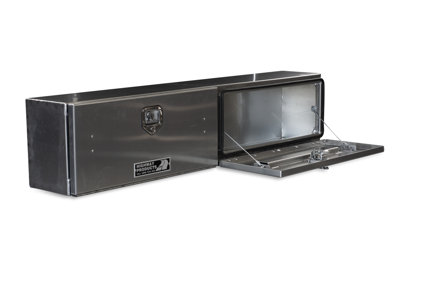Highway Products 90 x 16 x 13-in. High Side Tool Box with Smooth Aluminum Door, Smooth Aluminum Base - 3813-013