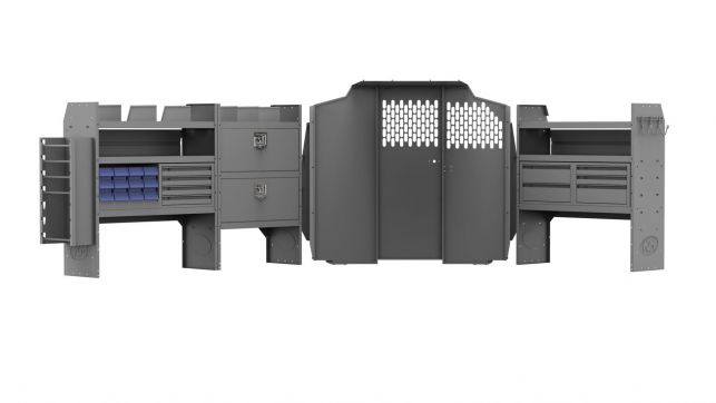 Electrical Contractor Shelving Package for Mercedes Metris - 126-in WB