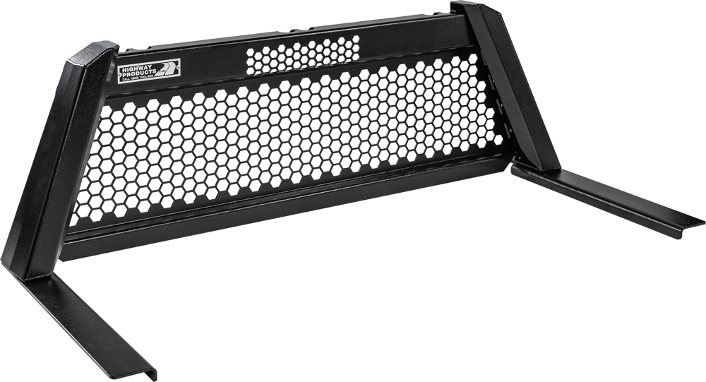 Highway Products Guardian Headache Rack Full Mesh, Smooth Black Upright, Smooth Black Center, Size 5 - 4011-004-BK62
