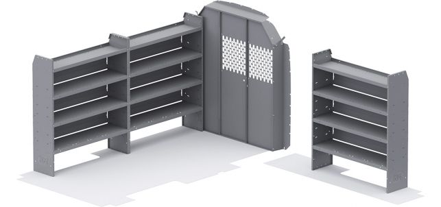 Base Shelving Package for Ford Transit - 148-in WB - Mid Roof