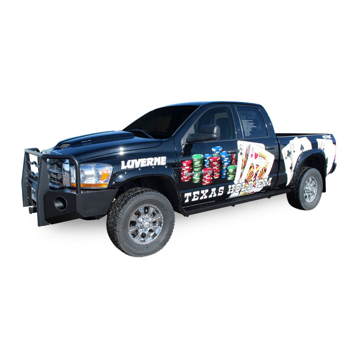 Luverne Grip Step 7" x 125" Black Aluminum Running Boards (No Brackets)