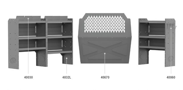 Deluxe Commercial Shelving Package for Ford Transit Connect
