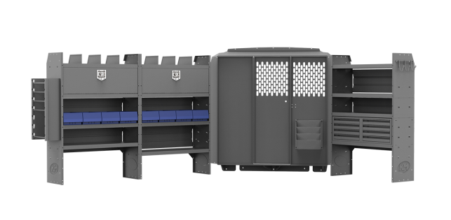 Electrical Contractor Shelving Package for RAM ProMaster - 136-in WB