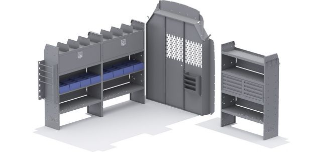 Electrical Contractor Shelving Package for Ford Transit - 130-in WB - High Roof