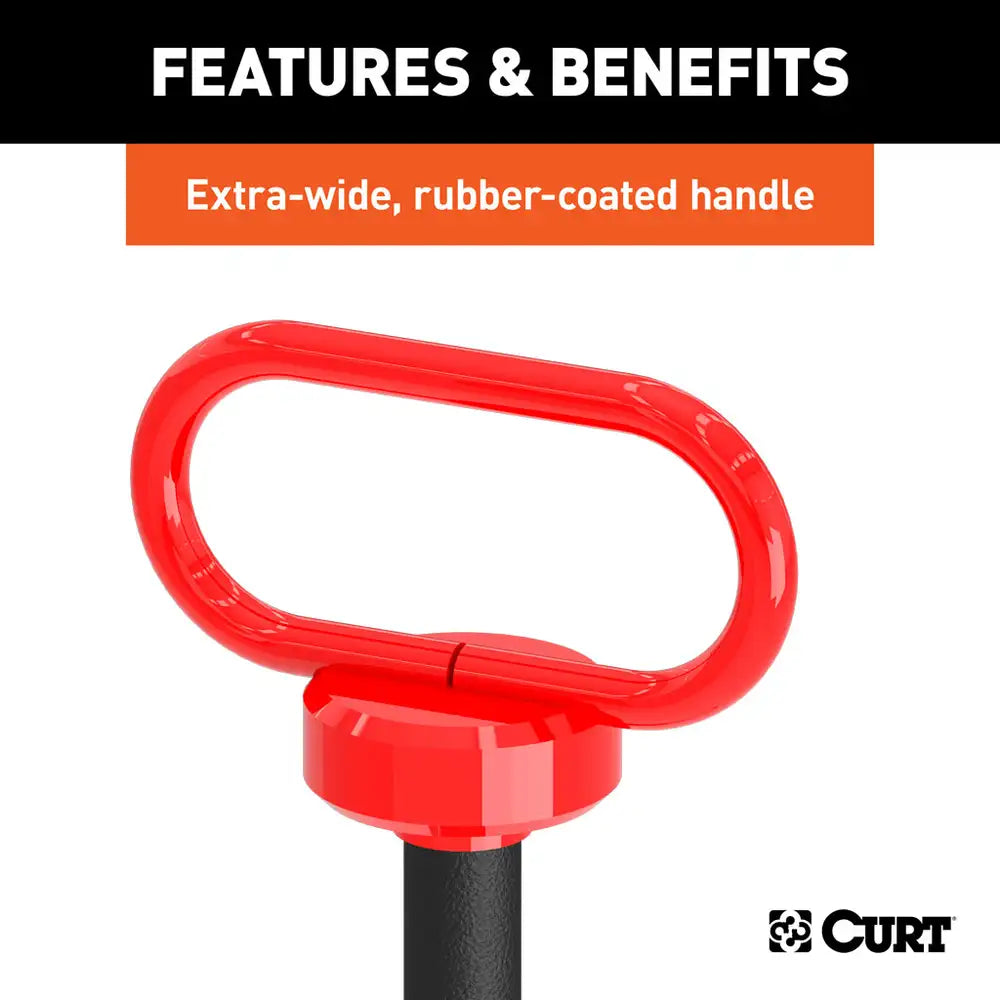 5/8" CLEVIS PIN WITH HANDLE AND CLIP