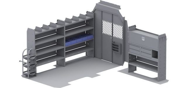 HVAC Shelving Package for Mercedes Sprinter - 144-in WB - High Roof