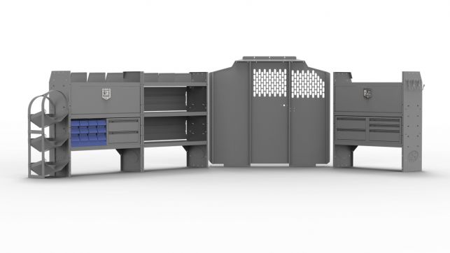 HVAC Shelving Package for Nissan NV - Std Roof