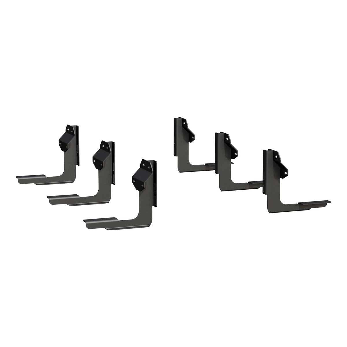 Luverne Regal 7 Polish Stainless 88" Oval Steps, XD Brackets, Select Ford F-Series Crew