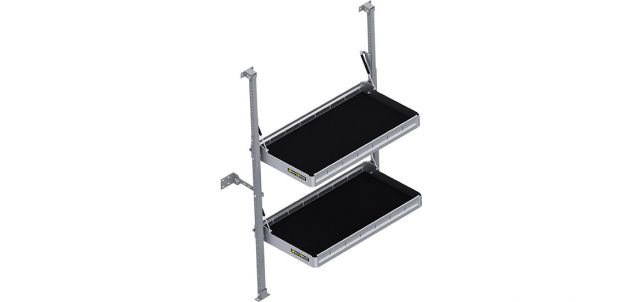 Cargo Van Folding Shelf Kit - 36" W x 20" D