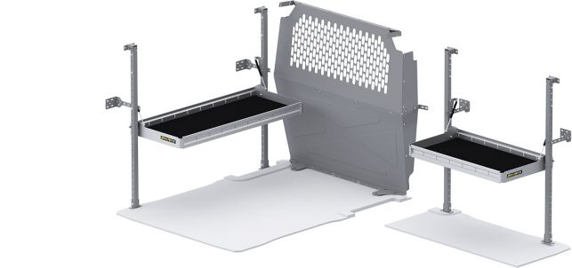 Folding Shelves Package for Ford Transit Connect - Short WB