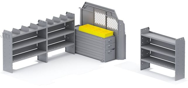 Holman Heavy Duty Drawers Van Package - Mercedes Sprinter Standard Roof 144-in WB - 52SPL