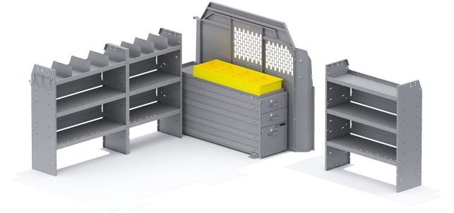 Holman Heavy Duty Drawers Van Package - Ford Transit Low Roof 130-in WB - 52TRL
