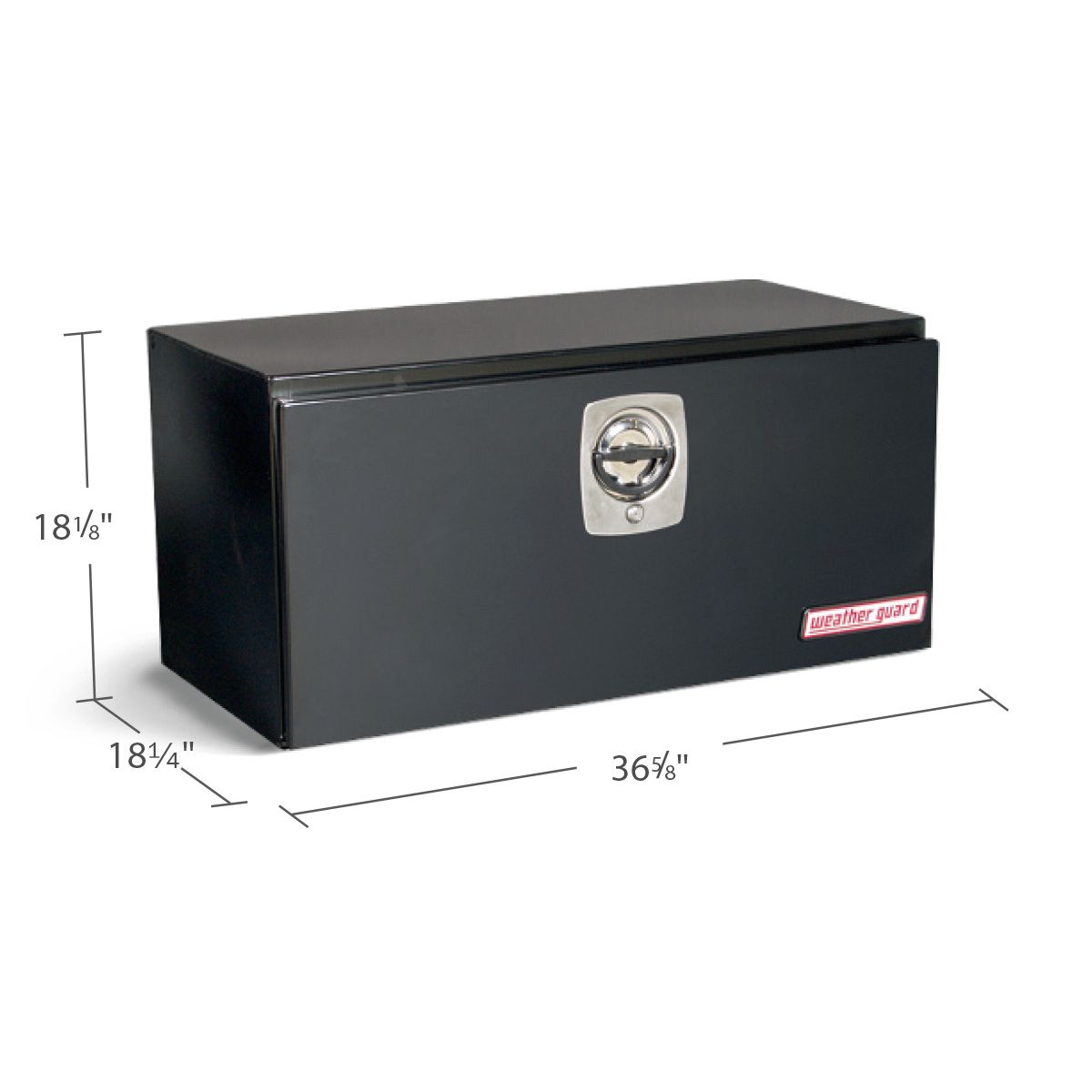 Weather Guard Steel Underbody Box - 36-in x 18-in x 18-in - Gloss Black - 536-5-02