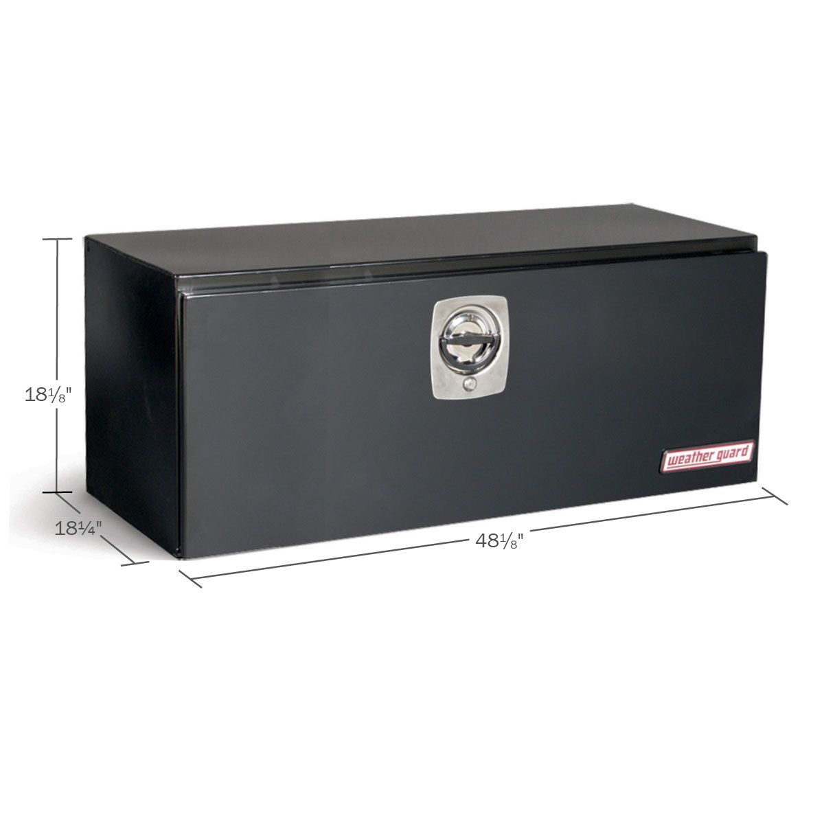 Weather Guard Steel Underbody Box - 48-in x 18-in x 18-in - Gloss Black - 548-5-02