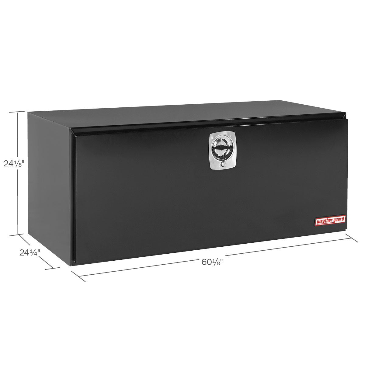 Weather Guard Steel Underbody Box - 60-in x 24-in x 24-in - Gloss Black - 562-5-02
