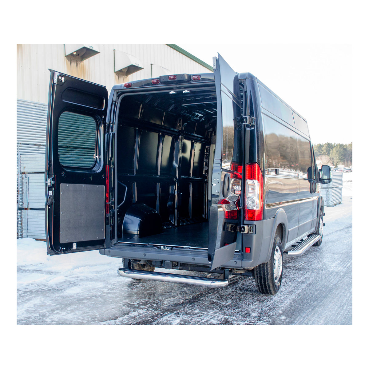 Luverne MegaStep 6-1/2" x 54" Aluminum Cargo Van Rear Step for RAM ProMaster