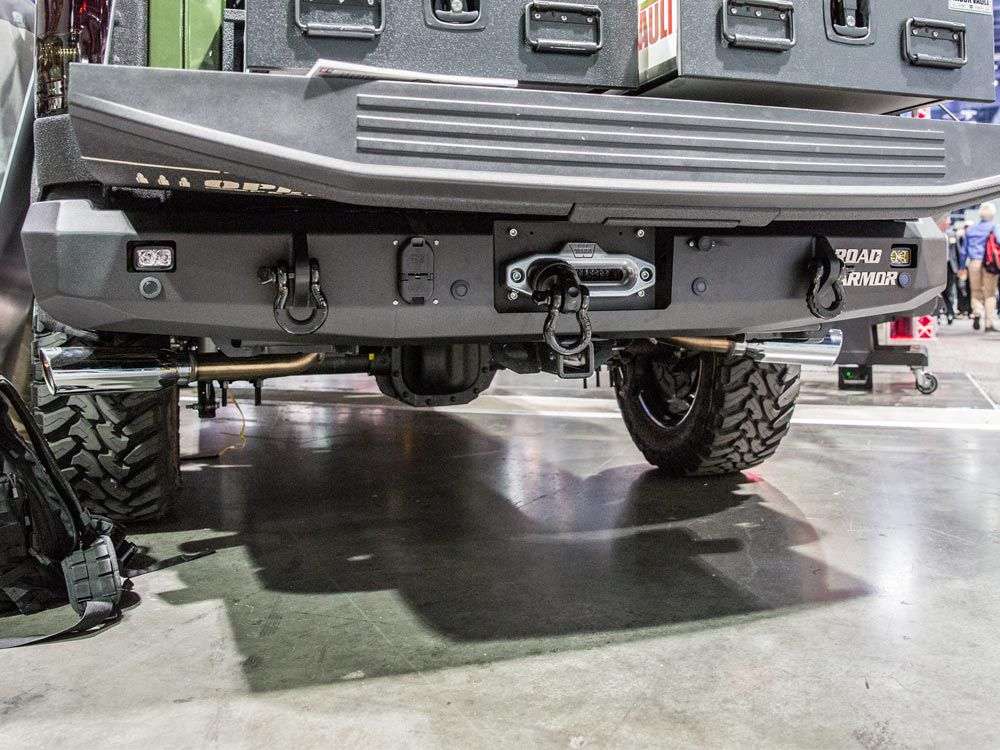 Road Armor Stealth Rear Winch Bumper 2015-2020 Ford F-150 - 61600B