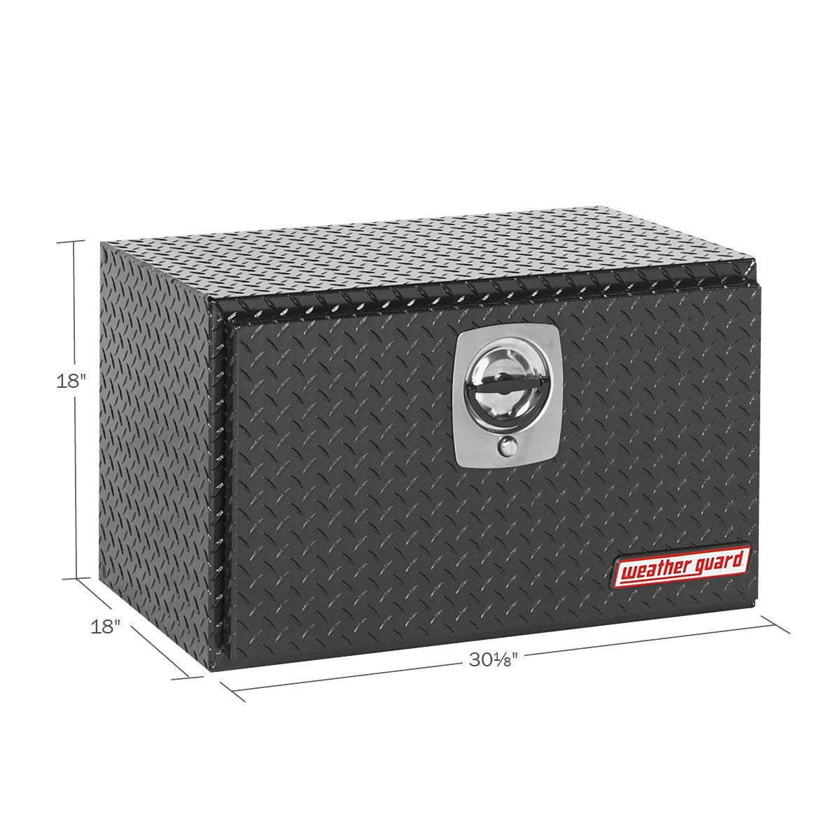 Weather Guard Aluminum Underbody Box - 30-in x 18-in x 18-in - Gloss Black - 631-5-02
