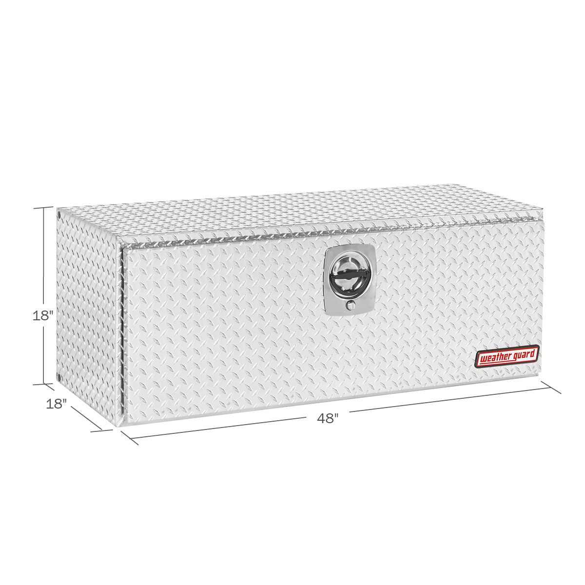Weather Guard Aluminum Underbody Box - 48-in x 18-in x 18-in - Aluminum - 648-0-02