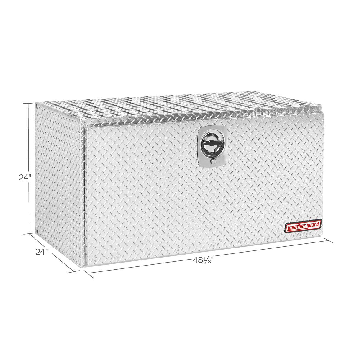 Weather Guard Aluminum Underbody Box - 48-in x 24-in x 24-in - Aluminum - 650-0-02