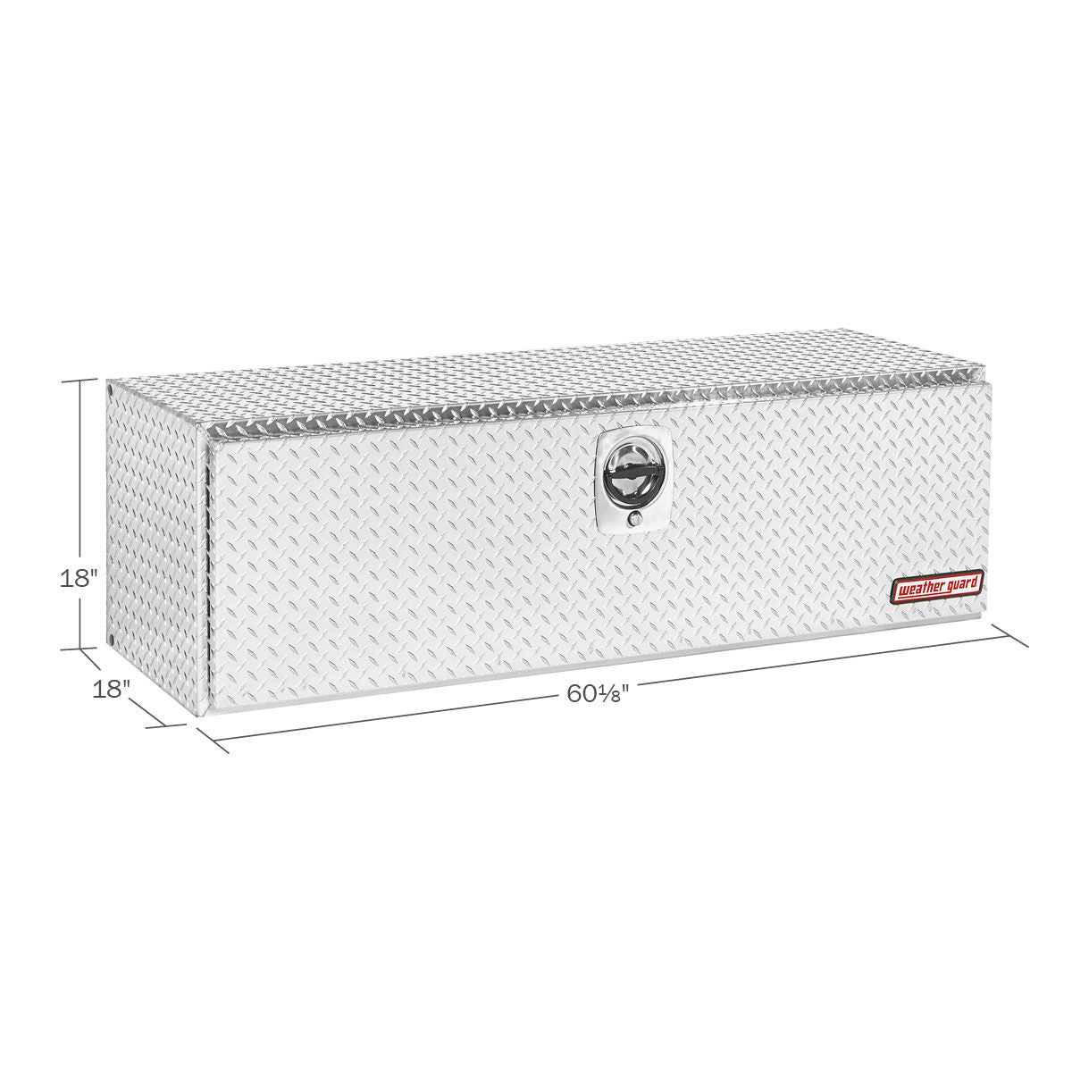 Weather Guard Aluminum Underbody Box - 60-in x 18-in x 18-in - Aluminum - 660-0-02